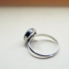 Size 5, Native American sterling silver ring, handmade 925 ring turquoise