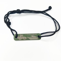 Handcrafted Tank Bracelet: Genuine Fragment