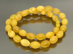 Amber Necklace Gift Yellow Natural Genuine Olive Baltic Amber Beads 24,6g 18709