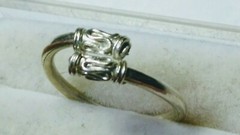 CUTE STERLING SILVER.925 FINGER/TOE RING SIZE 4.0-4.25!