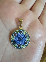 Antica Murrina Milleflori Pendant Venetian MURANO Glass, never worn