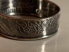 CT State Quarter Ring (Made with actual quarter) Handmade Connecticut 1999 Size8