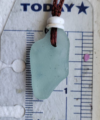 Sea Glass Puka Necklace Braid Beach Aloha Gift Fathers Day Friend Mimimalist