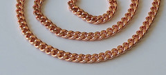 30 inch Pure Copper Solid CURB Chain Necklace, Healing Jewelry Spiritual