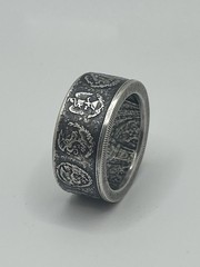 2023 Mexican Libertad Silver Coin Ring -. 999 Silver – Size 11