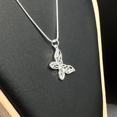 925 Sterling Silver Butterfly Necklace Boho Womens Anniversary Birthday Gift NEW