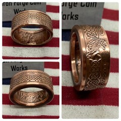 1oz Celtic Lore .999 Copper Coin Ring Celtic Knot Irish Ireland Scottish
