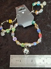 Multicolor Handmade Jewelry Bracelet & Earrings Set North Star Jewelry & More