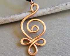 1 Pc Pure Copper Healing Spiral Circle Pendant Locket, Jewelry, Spiritual Kriya