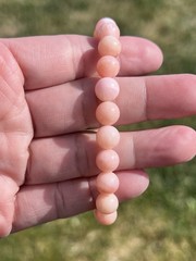 Pink Opal Beaded Bracelet Stretchable – 8 mm