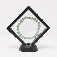 Natural Green Aventurine Gemstone Charm Bracelet Green Crystal Bead Stretch NEW