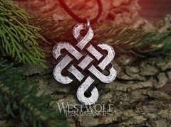 Hand-Forged Celtic Life Knot Pendant — Steel/Viking/Norse/Blacksmith/Hammered