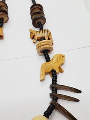 Vintage Estate Find Old Tribal Necklace Very Cool(21)