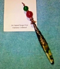 CARNELIAN Chalcedony Pendant Impression SEA SEDIMENT JASPER Point Wand Ornament