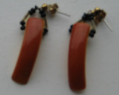Large Athabaskan Beaver Tooth Necklace and Matching Earrings