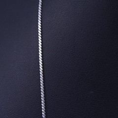 24” 1.6mm, vintage sterling silver 925 handmade flatten s link chain necklace