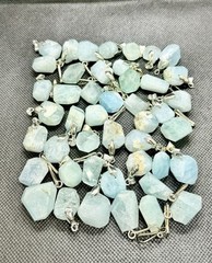 Aquamarine sterling silver pendant from Pakistan
