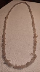 Rose Quartz Stone Necklace New Without Tags