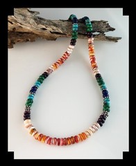 Handcrafted Multi Gemstone and Shell Necklace