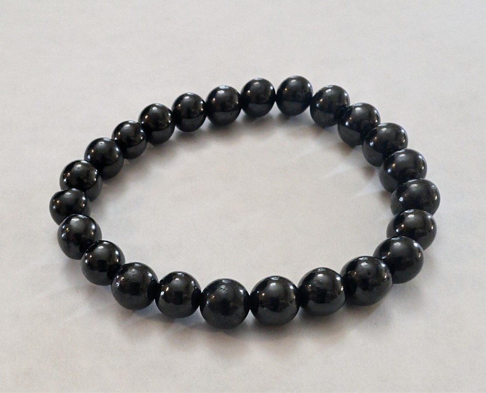 Shungite for Protection and mood swings Beaded Crystal Stone Bracelet