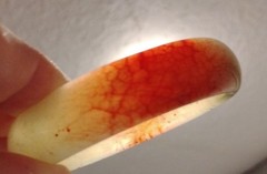 Chicken Blood Style Jade Bangle