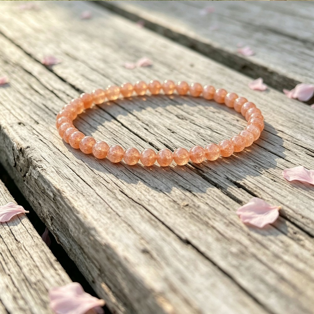 Natural 4mm Tiny Beaded Healing Reiki Crystal Minimalist Dainty Luck Bracelet