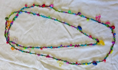 Handmade Fabric Necklace Fiber Art Beads Direct From Artist One Of A Kind