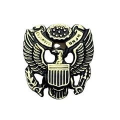 Military Eagle Emblem 1/2 inch Pin – Gold Finish F1D2G