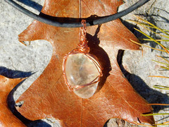 Clear Quartz Crystal Natural Pendant Necklace Great Clarity Bright Inner Glow