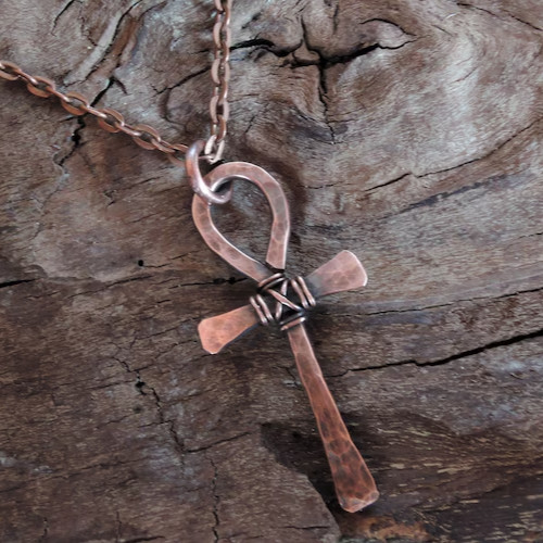 1 Pc Pure Copper Healing Cross Pendant, Ank Locket, Jewelry, Spiritual Kriya
