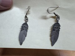 Vintage Earrings Native American Art Handmade