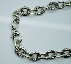 chunky unisex heavy style silverton curb links choker chain fashion jewelry 18″