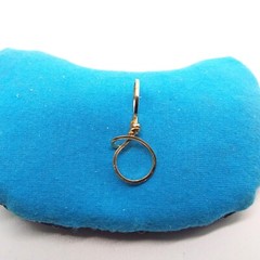 Bail Converter, wire-wrapped, larger chains, silver, gold, item #2015