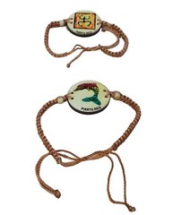 Handmade Friendship 2pcs Bracelets Puerto Rico Coqui Taino Unisex