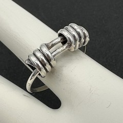 ARTISAN sterling silver rings size 8.25 – lot of 2 adjustable – wirework scrolls