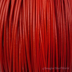 Red Leather Cord Multi Wrap Bracelet Custom Handmade to 72 inches USA necklace