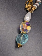 Artisan Style Cultured Pearl Statement Necklace