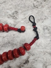 Ceramic Coral Colored Necklace Ten Thousand Villages Fair Trade Beautiful 9in