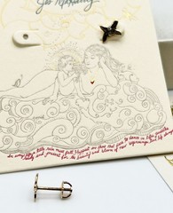 Jes MaHarry 14K Gold and Diamond Butterfly Stud Earrings