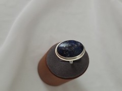 Genuine Lapis Lazuli Ring 925 Sterling Silver Ring Lapis Gemstone Size 6.75