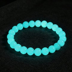 Glow-in-the-Dark Beaded Bracelet | Mystical Night Energy Boho Stackable Jewelry