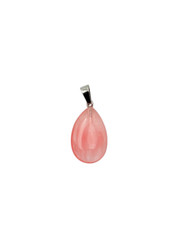 Natural 1″ Stone Teardrop Shaped Pendant Necklace On 17″-18″ Black Cord – CHOICE