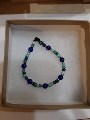 Handmade beaded bracelet- elastic thread- see 2nd picture for size SKU#05