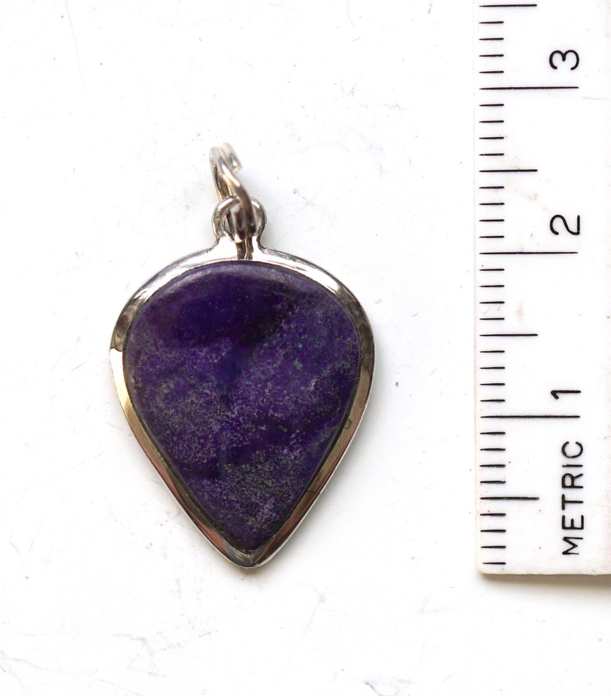 SUGILITE Pendant in Sterling Silver (#22) 9.6 cts. 23 x 17 mm – NEW ITEM!