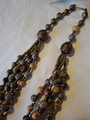 TAGUA Nut NECKLACE, ACAI SEED organic Jlry handmade Ecuador 4 Strand Lightweight