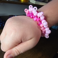 Handmade Pony Bead Bracelet