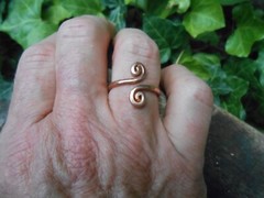REAL COPPER RING Men Ladies Large Small Sizes Arthritis Band Viking Celtic Style