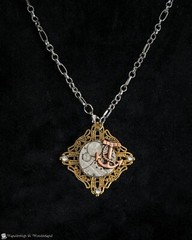 Filigree Anchor Steampunk Necklace Watch Parts Victorian Steampunk Handmade