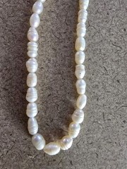 Vintage Fresh Water Pearl Necklace 19″