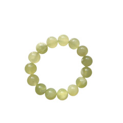 Natural Serpentine Jade Bead Bracelet